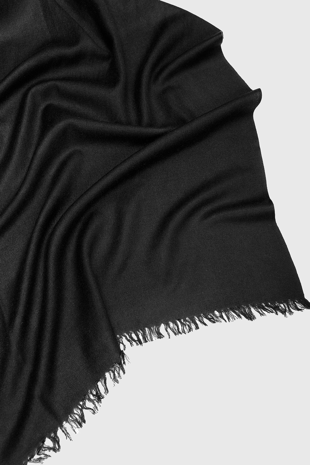 Cashmere Silk A Black Eyelash Scarf