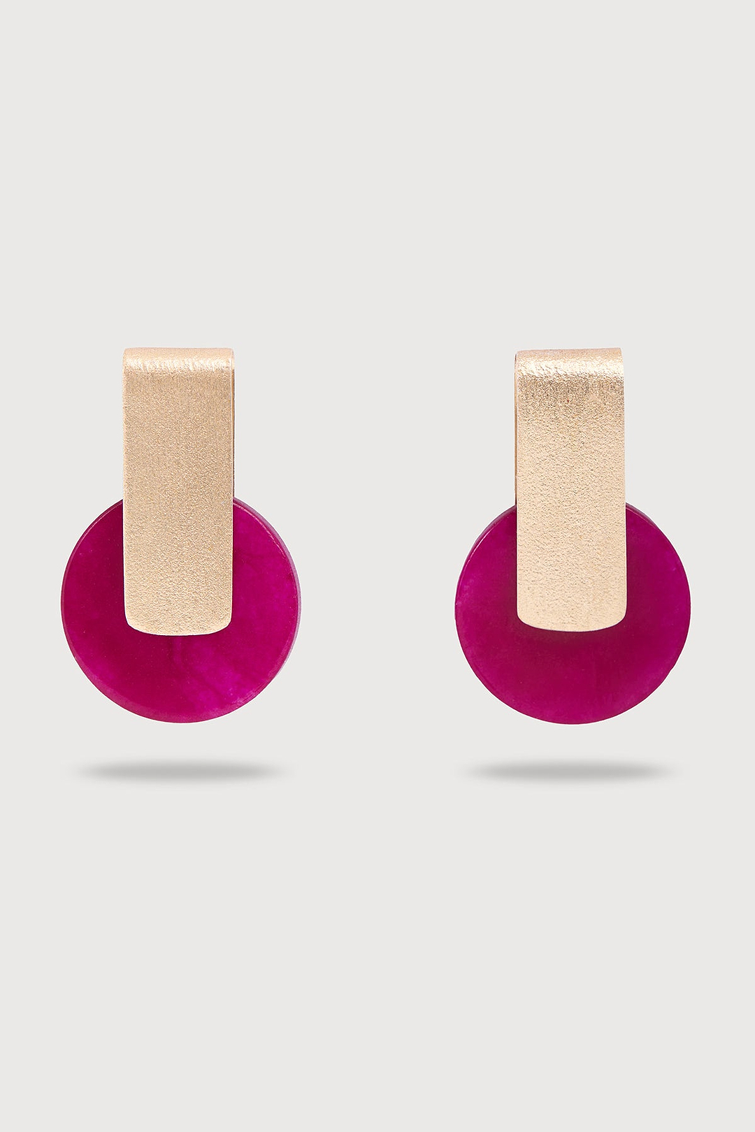 Modernist Disc Drop Earrings