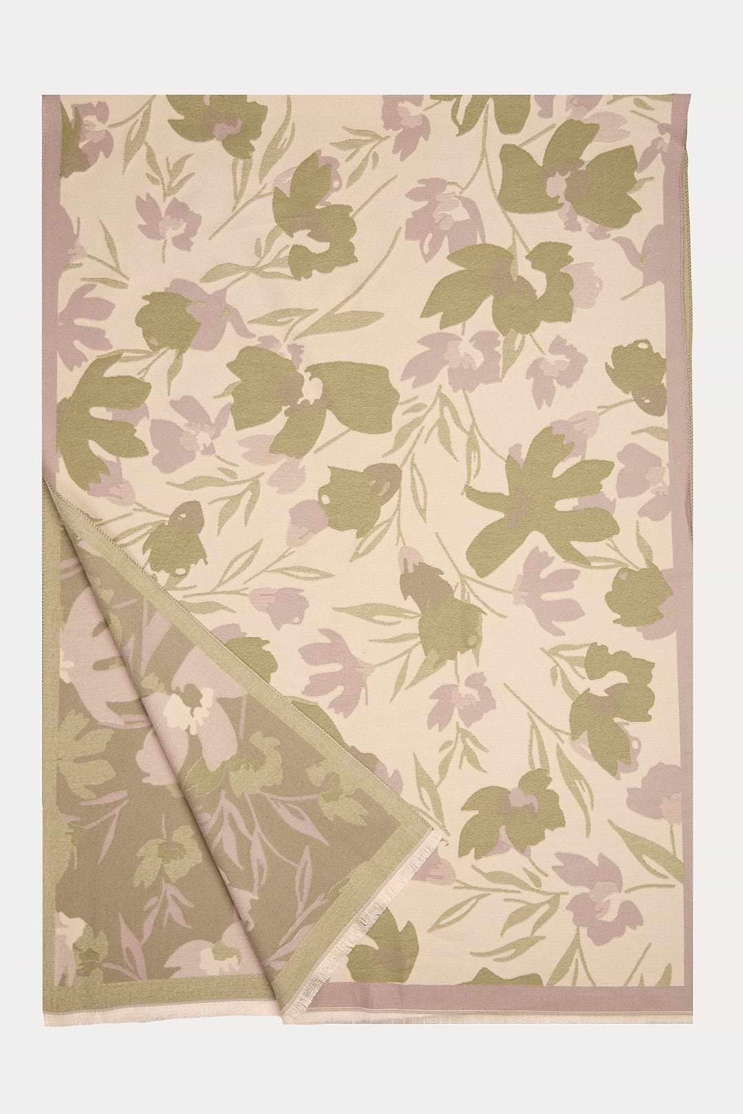 La Floraison Reversible Scarf - Sage