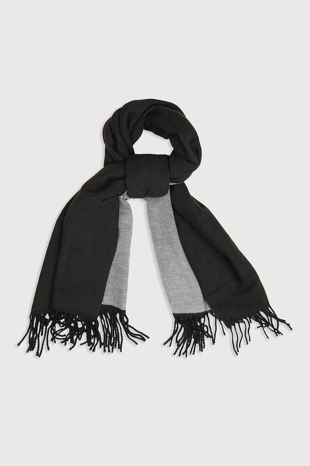 Solid Fringe Reversible Scarf