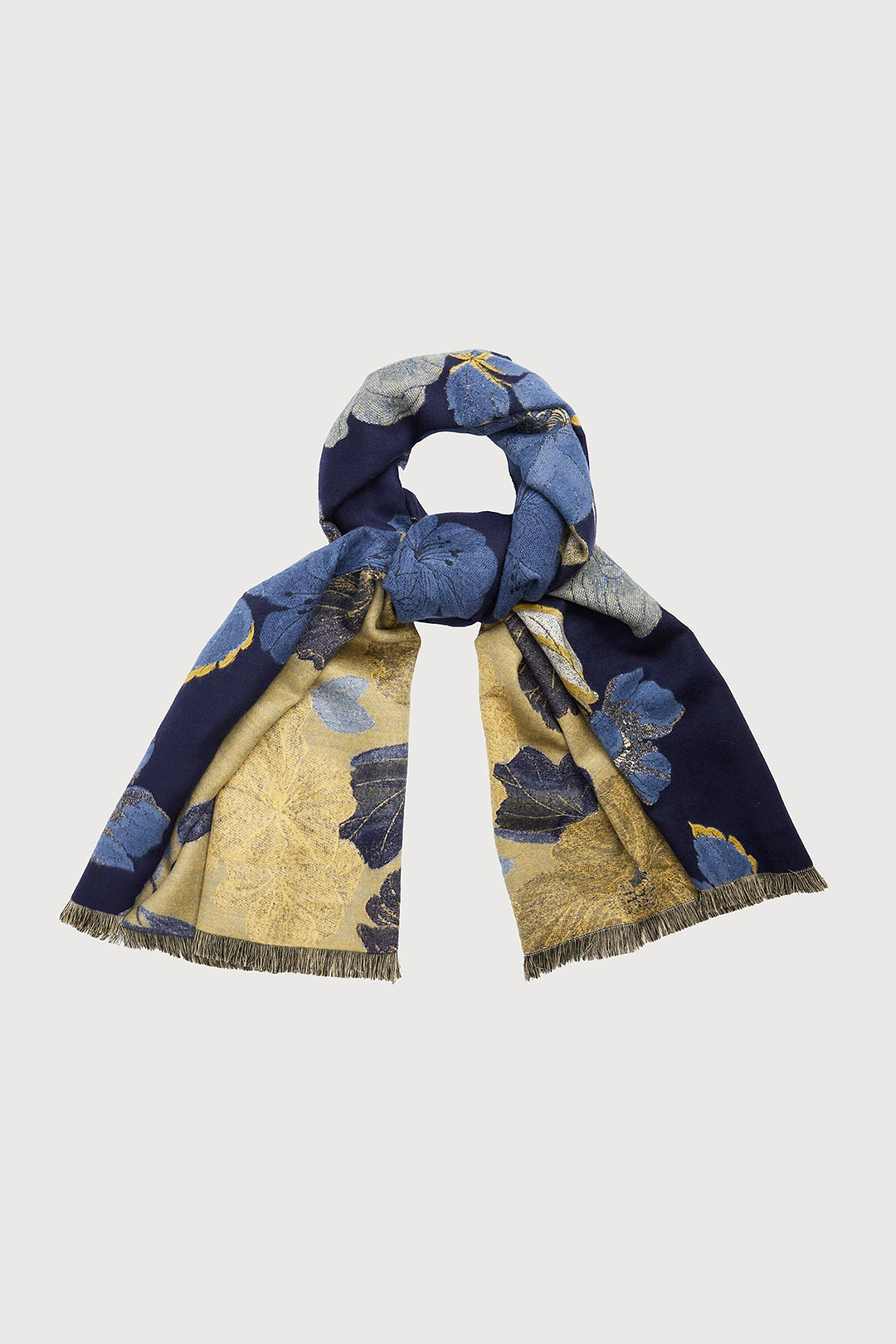 Gilded Floral Reversible Scarf
