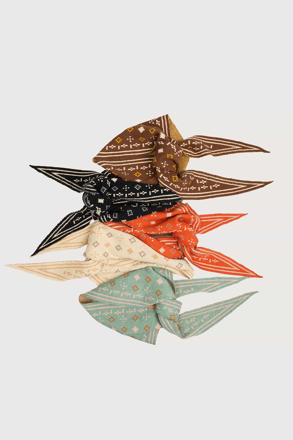 Foulard Knit Triangle Scarf
