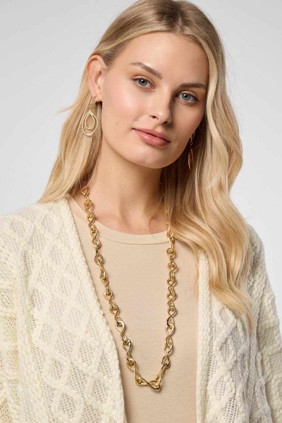 Cable Fringe Ruana