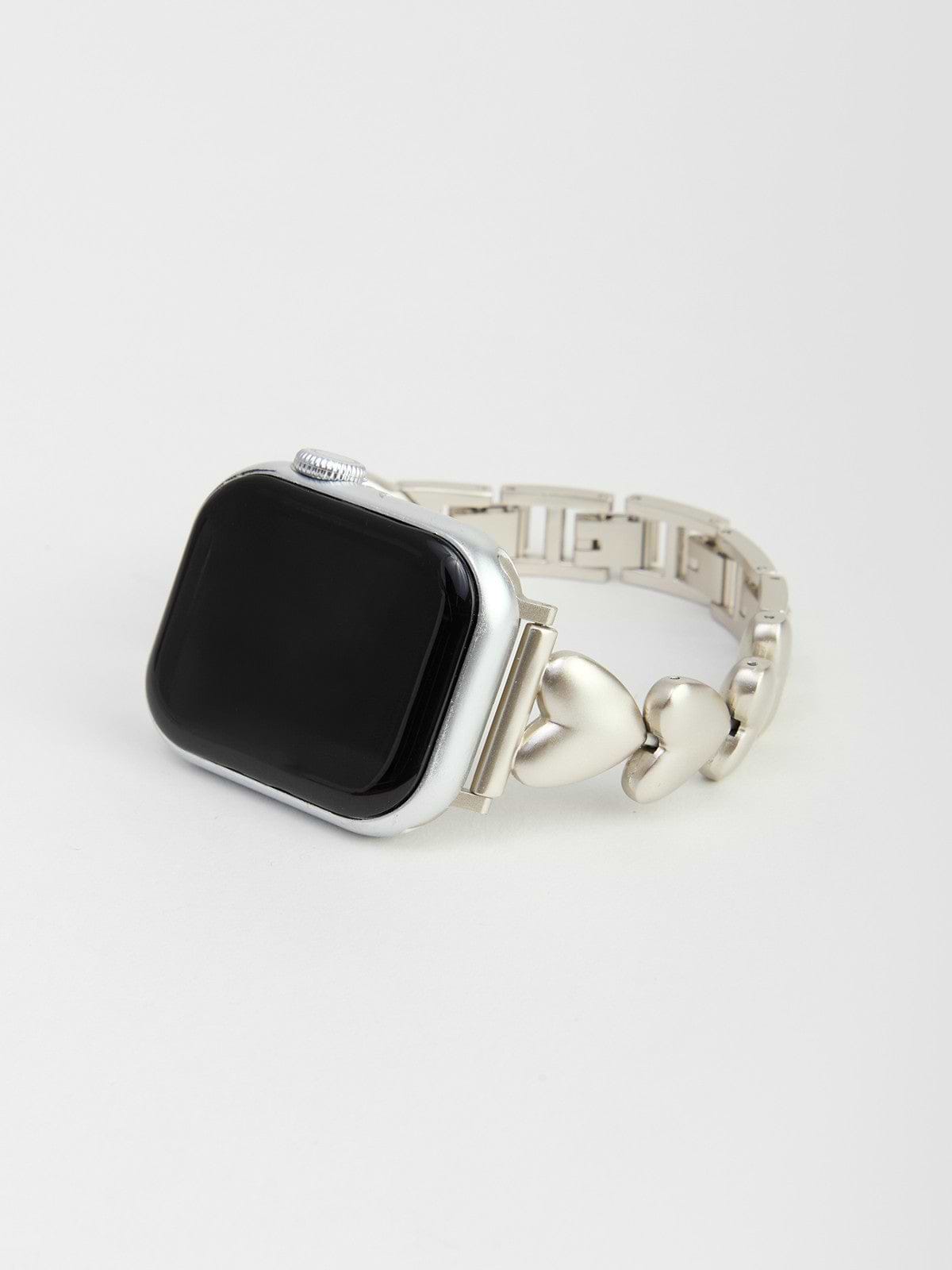 Heart Chain Apple Watch Band - Silver