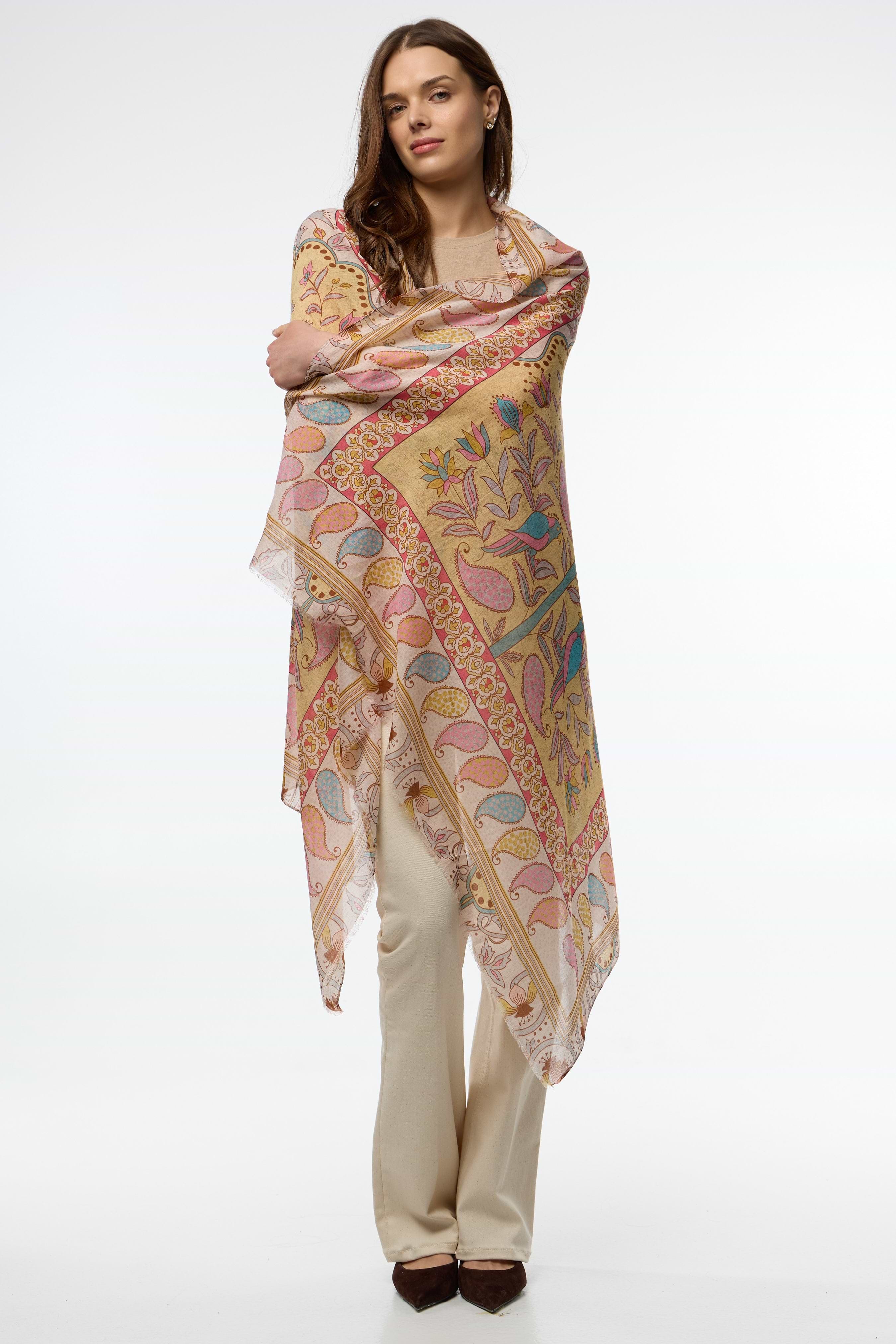 Paisley Palm Scarf – SAACHI