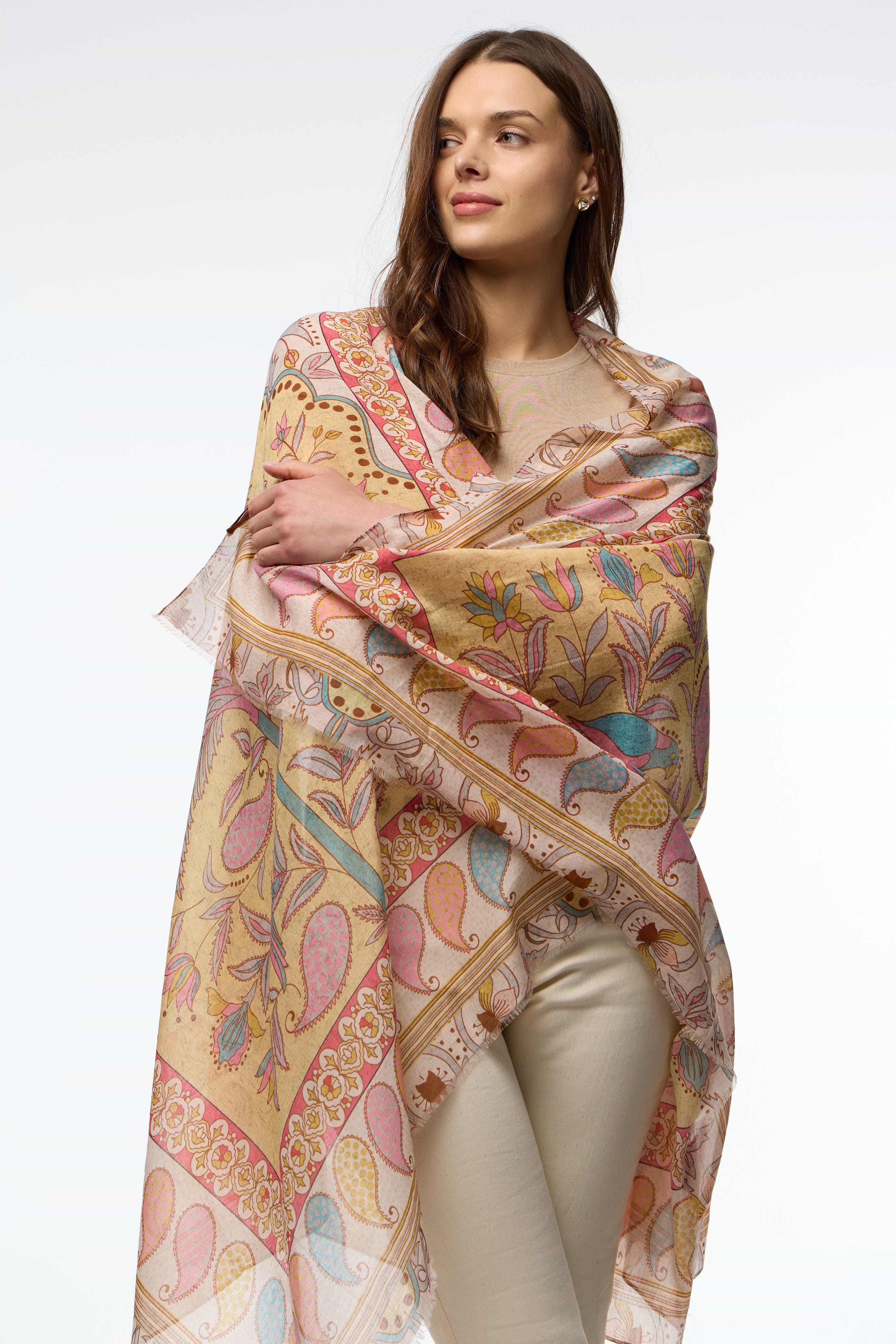 Paisley Palm Scarf – SAACHI
