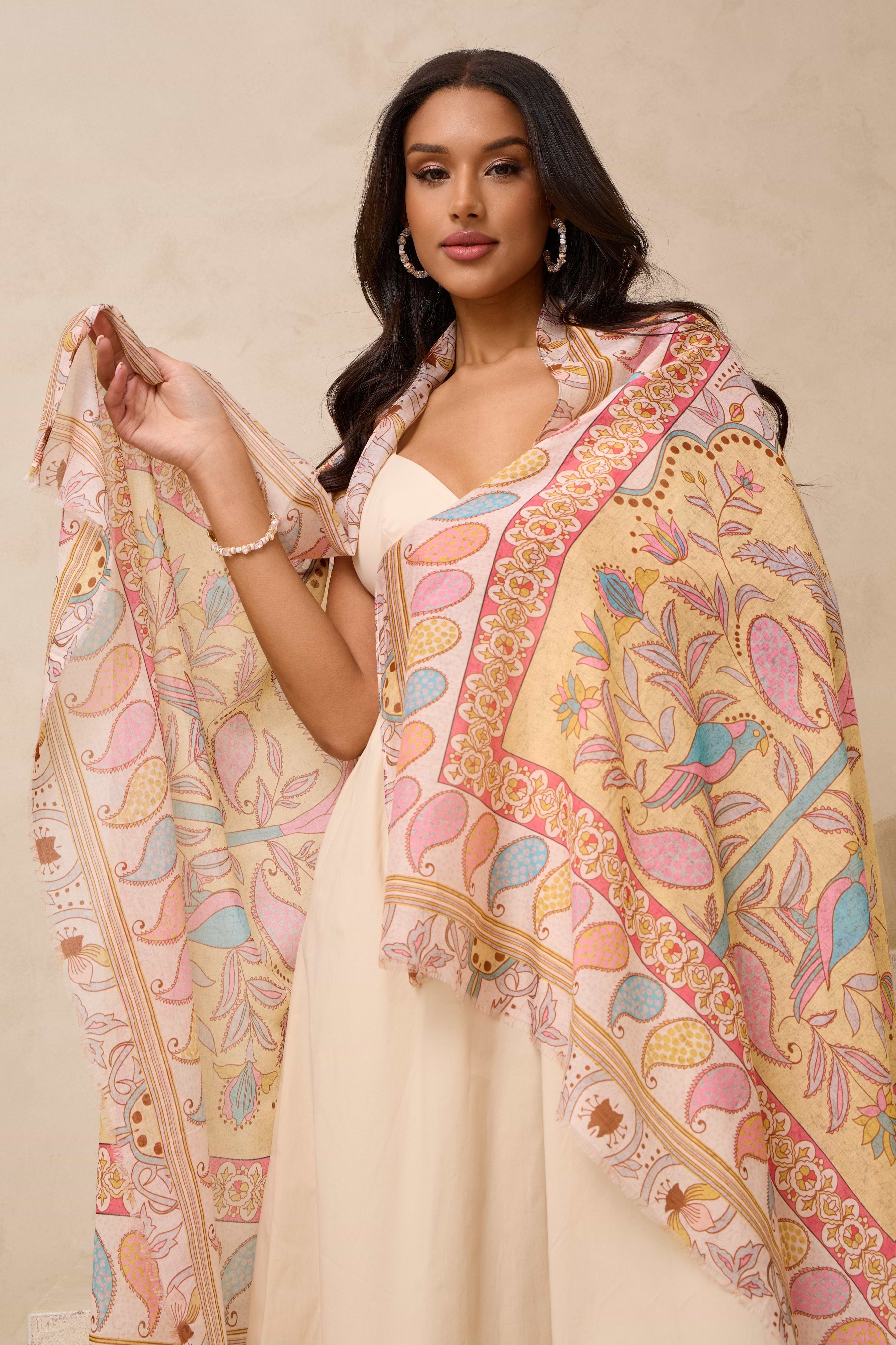 Paisley Palm Scarf – SAACHI