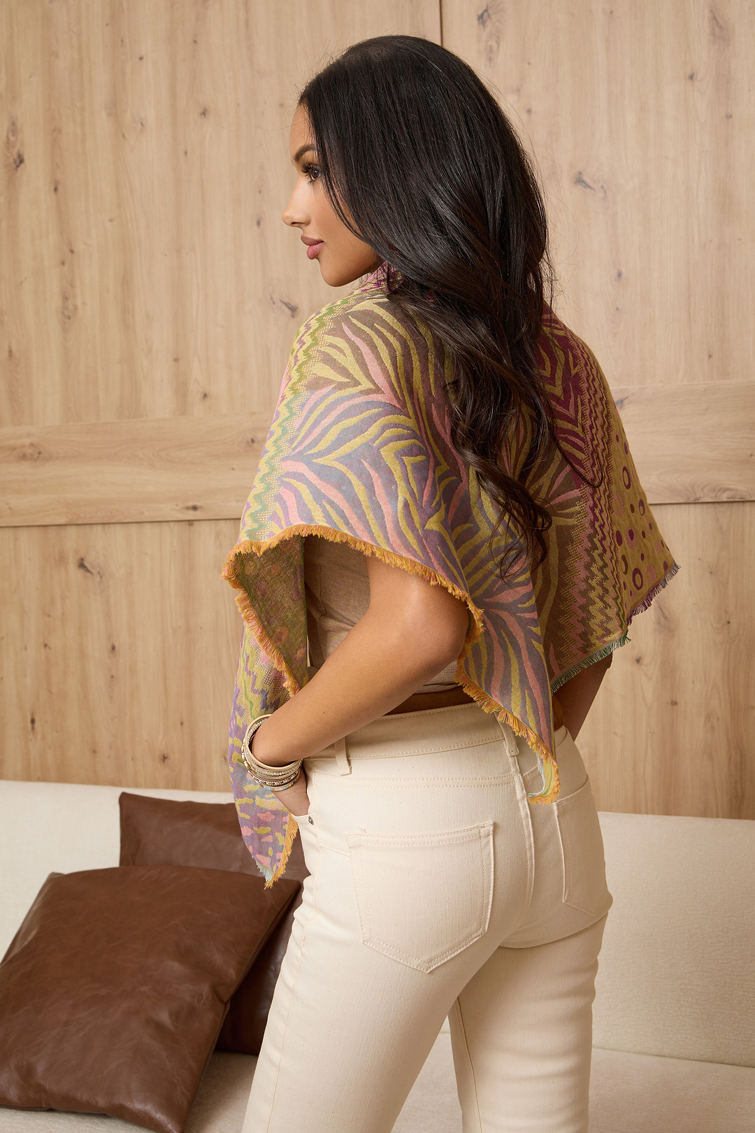 Mixed Animal Print Scarf - Multi