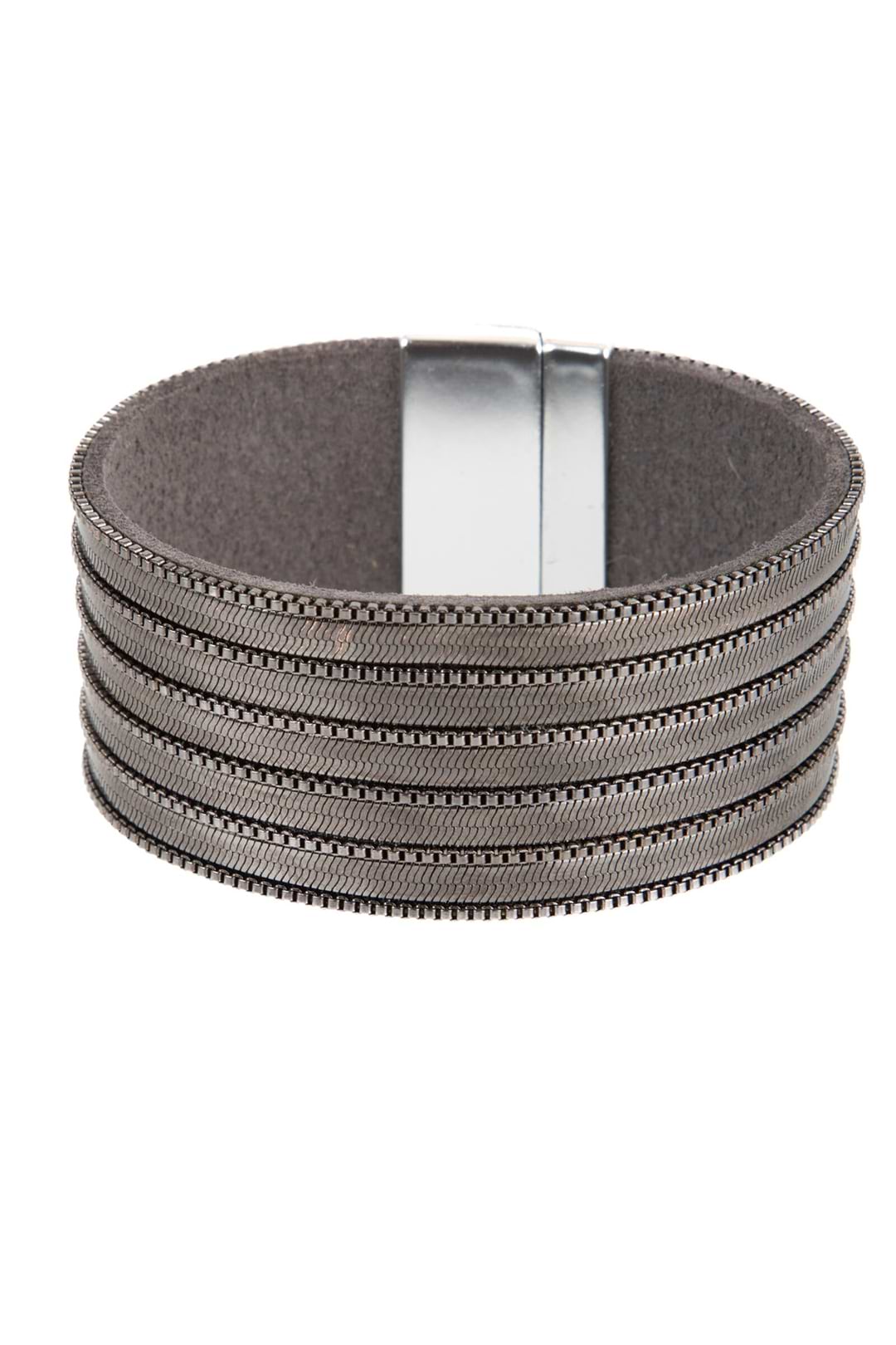Delicate Chains Vegan Leather - Gunmetal