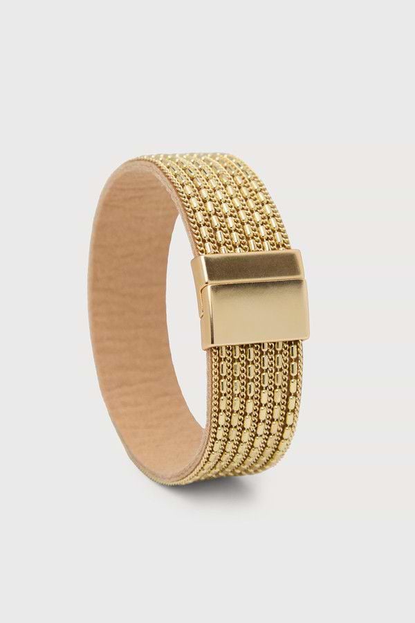 Multi-Strand Mesh Bracelet - Gold