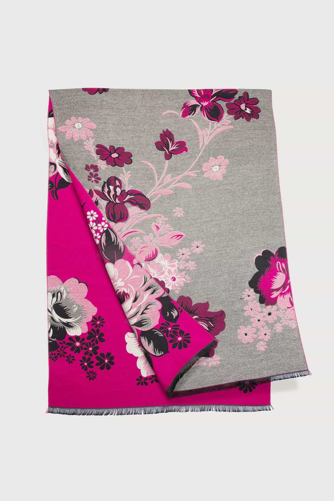 Reversible Blossom Burst Scarf - Pink
