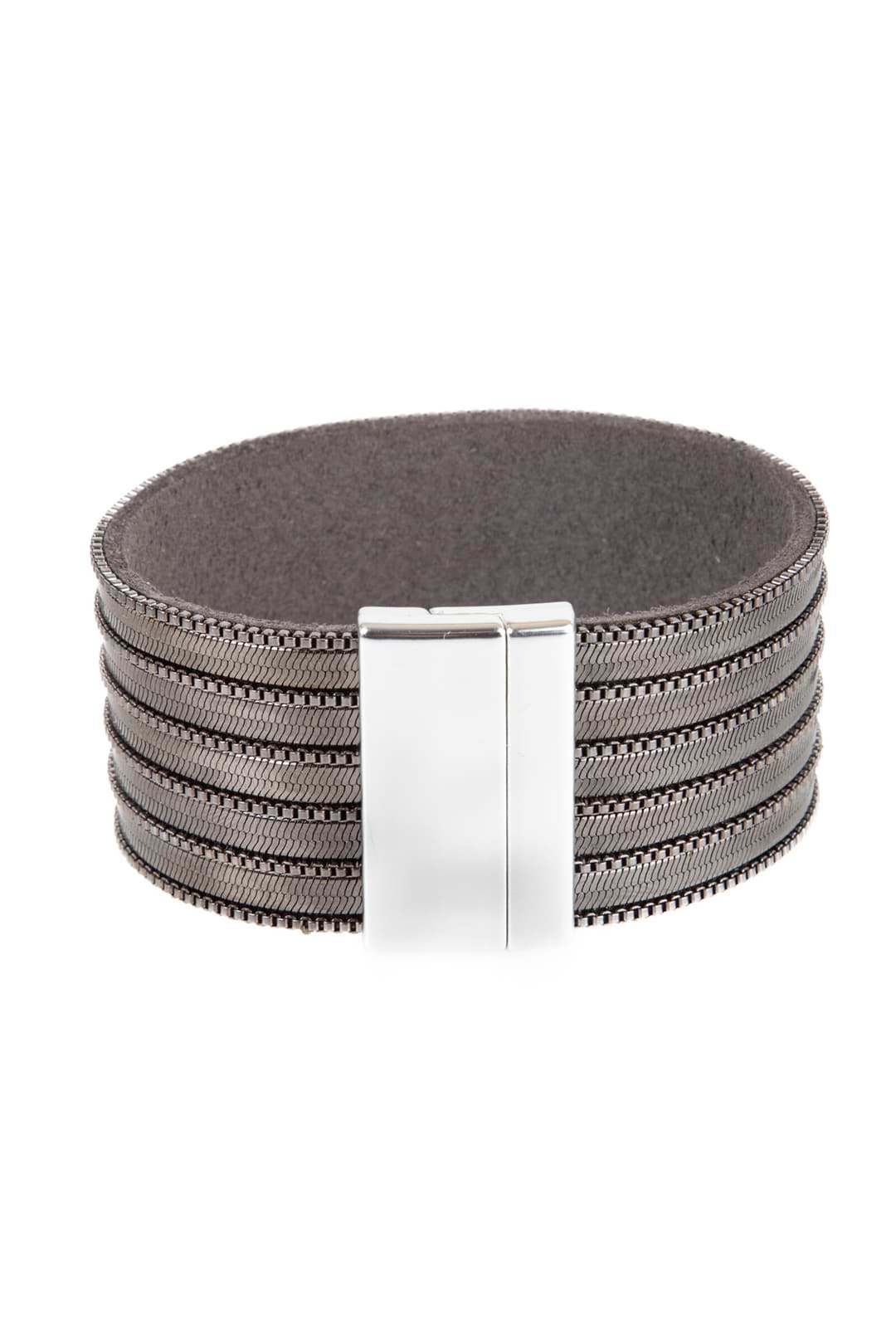 Delicate Chains Vegan Leather - Gunmetal