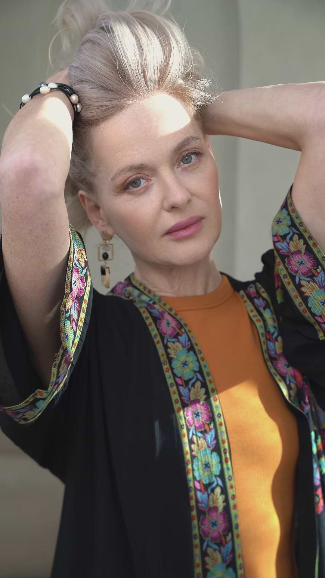 Garden Long Floral Kimono