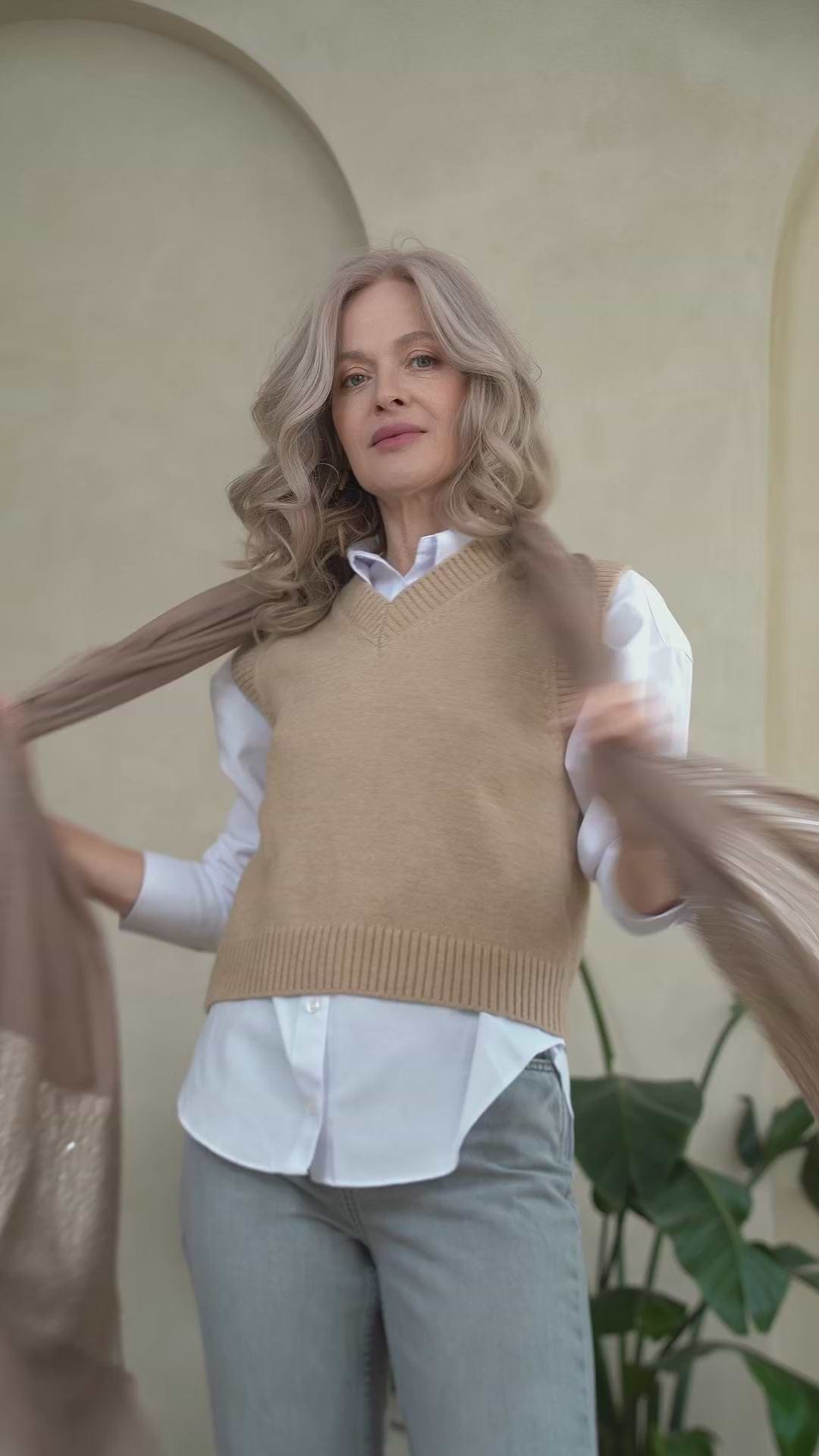 Embellished Cashmere Wrap - Wheat