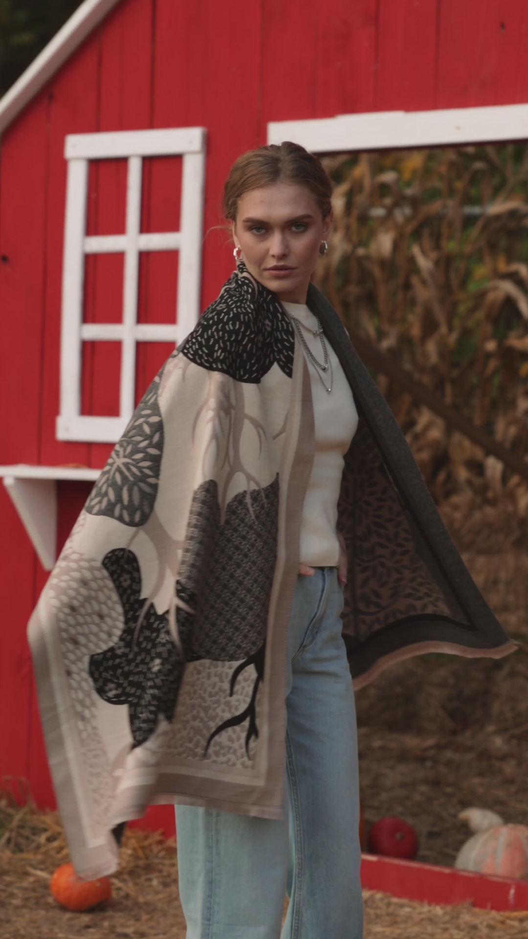 Nature Reversible Scarf