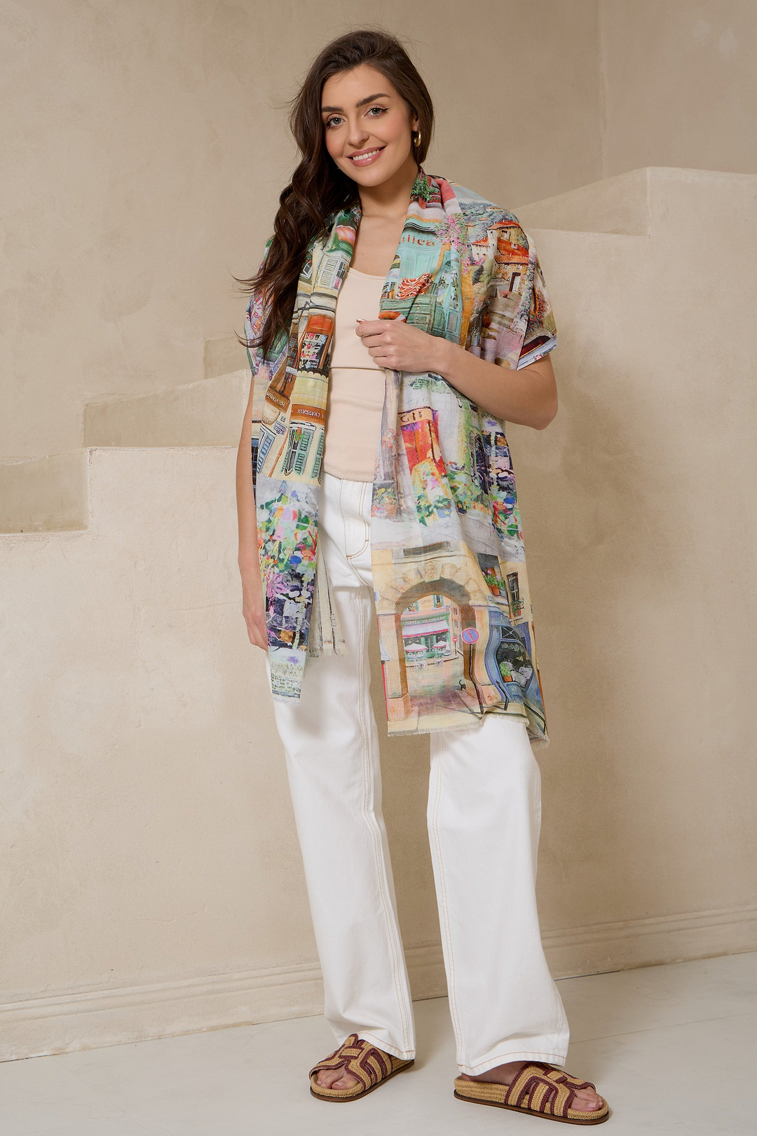 City Printed Scarf