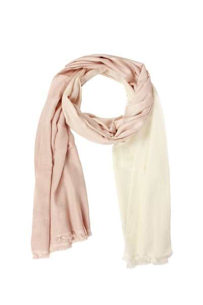 Cashmere Silk Scarf Ombre - Seashell