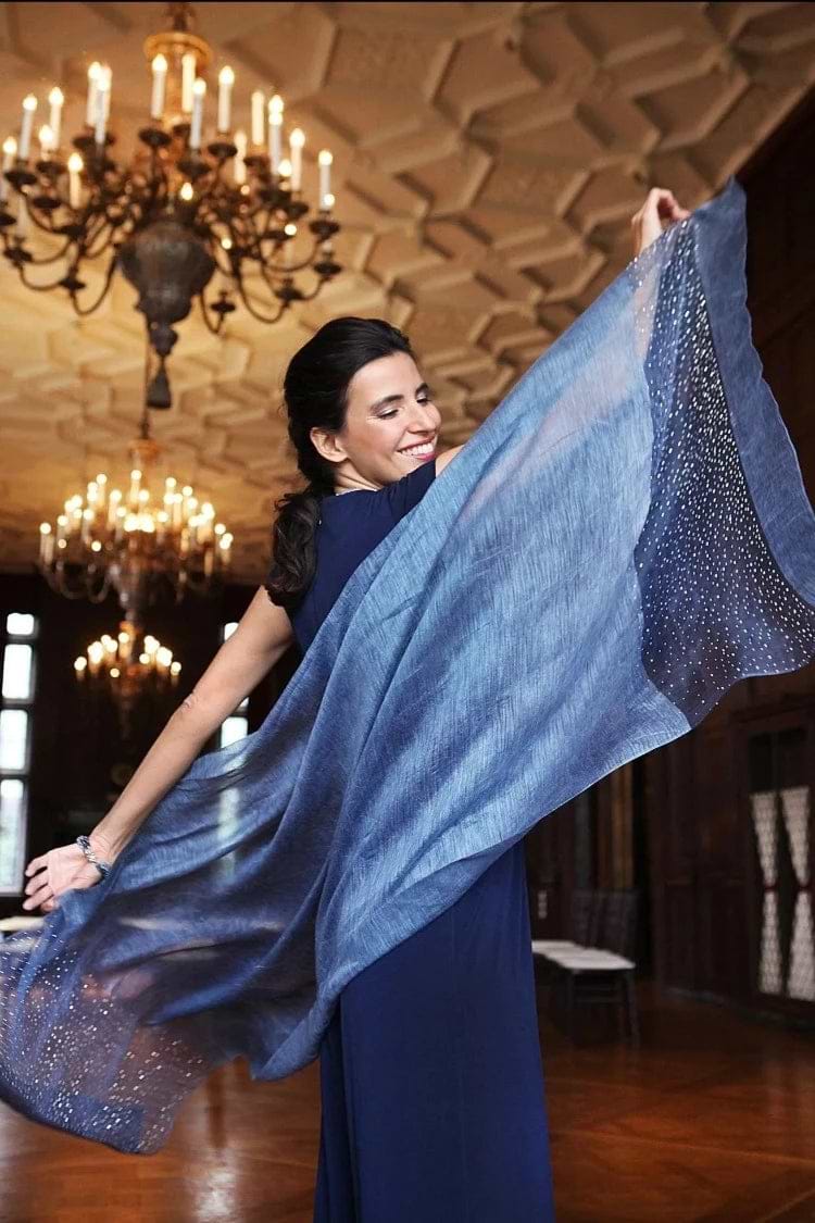 Star Gazer Scarf - Blue
