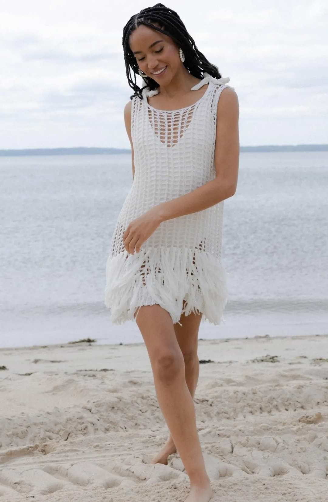 Fringe Crochet Tunic Vest