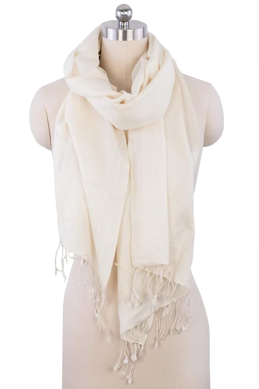 Pashmina Regular Scarf - Ivory