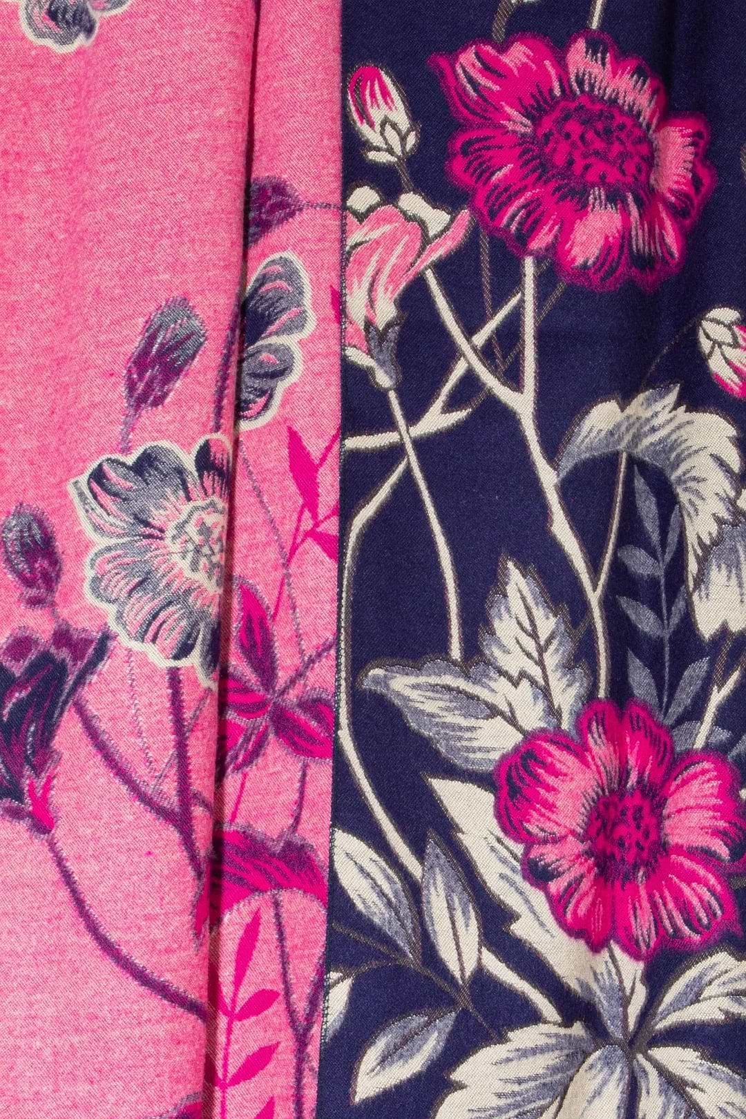Floral Reversible Scarf - Pale Violetred