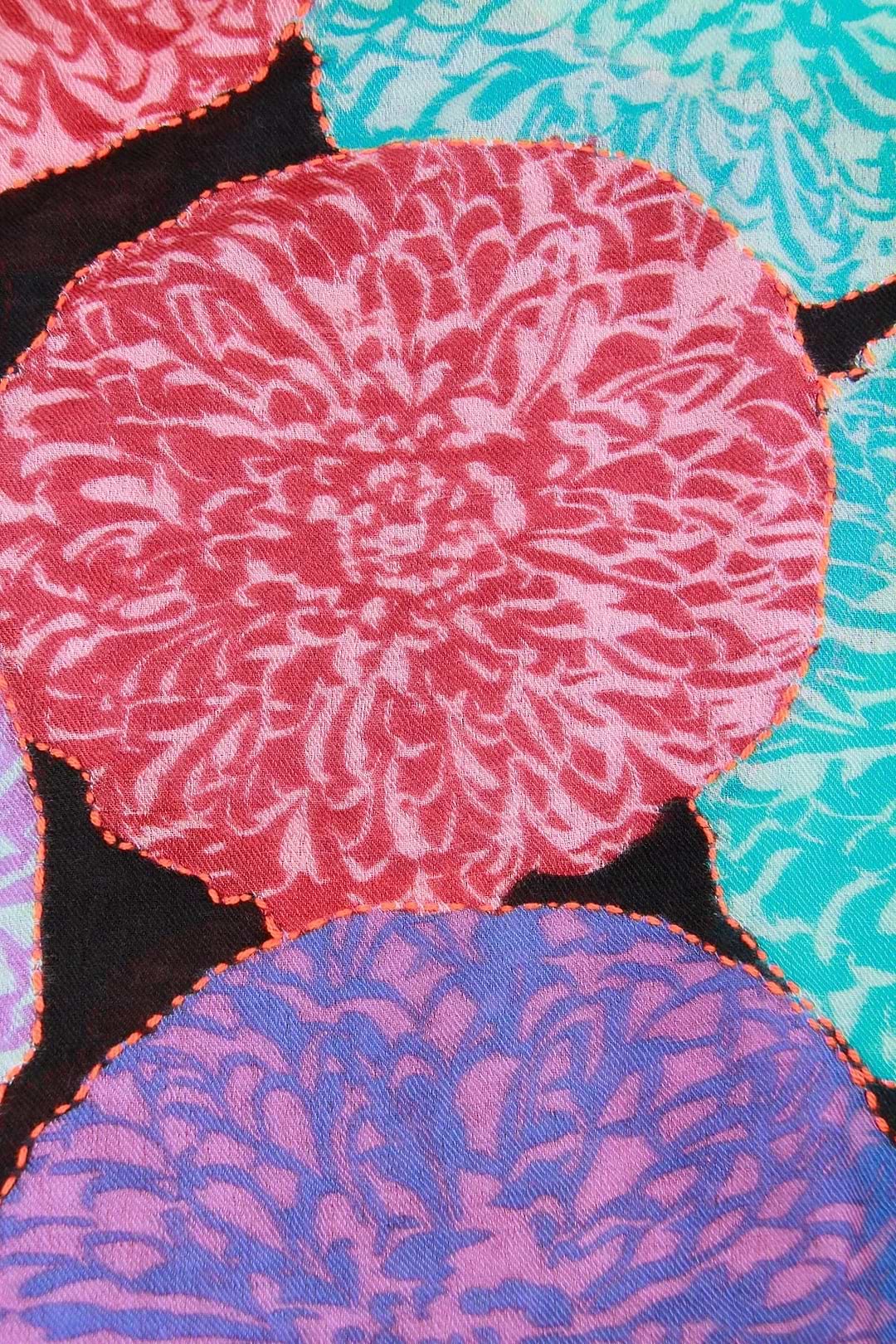 Morado Floral Infinty Scarf - Dark Multi