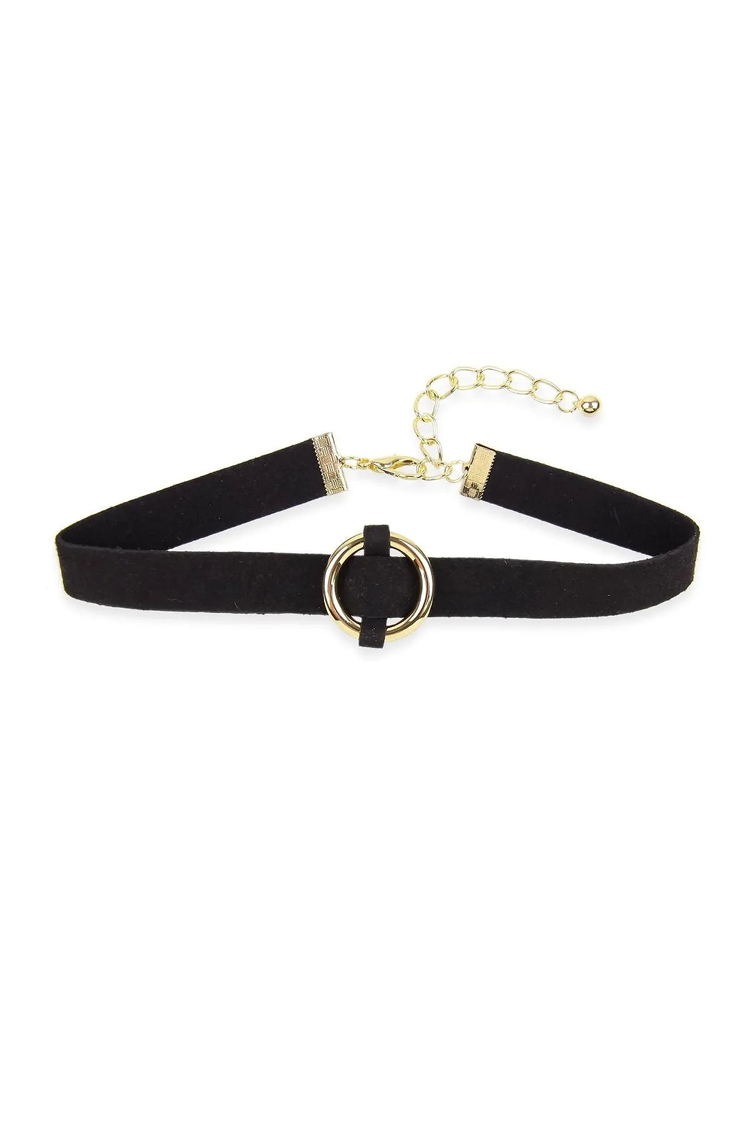 Ring Choker Necklace Black