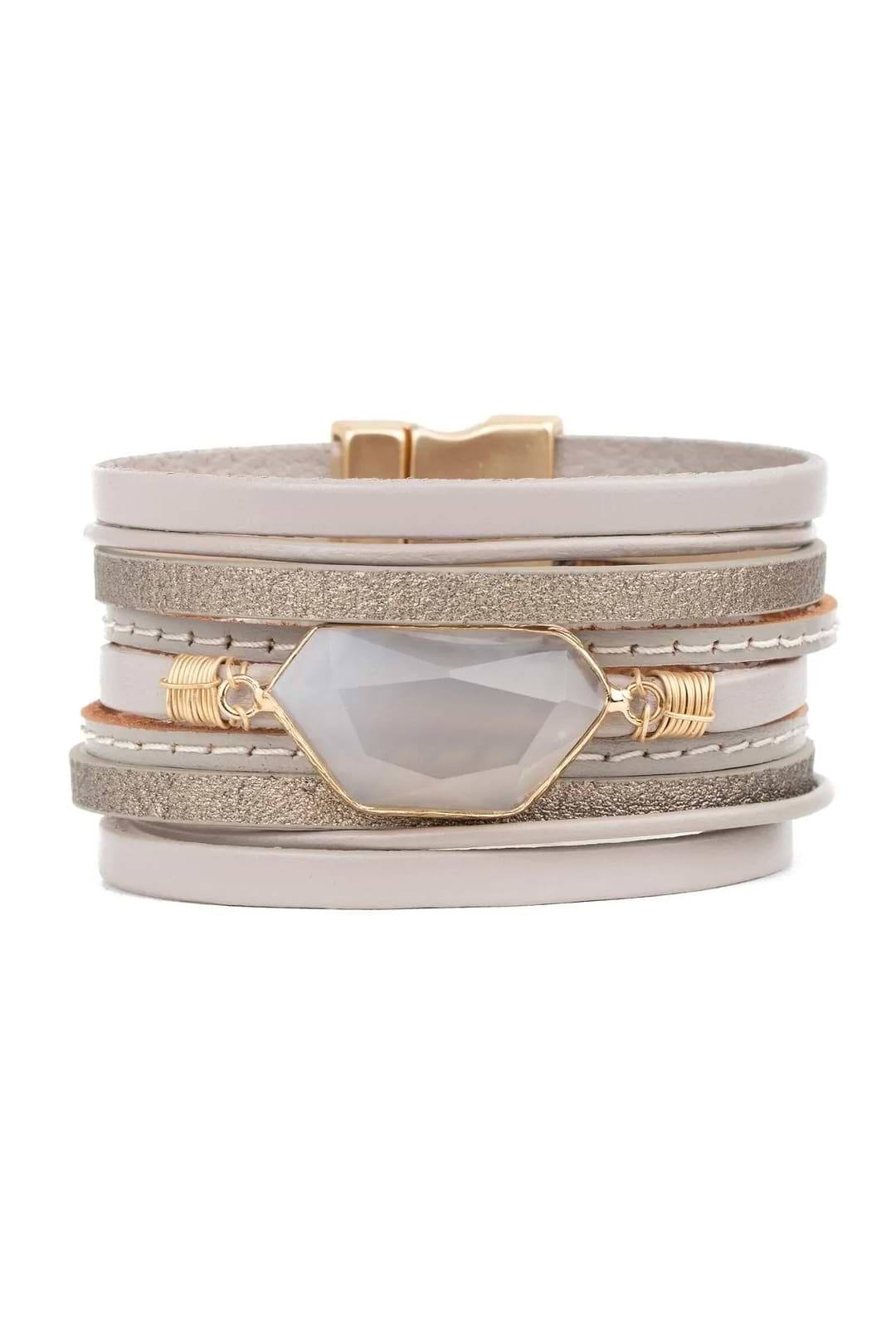 Abelia Bracelet Light Gray
