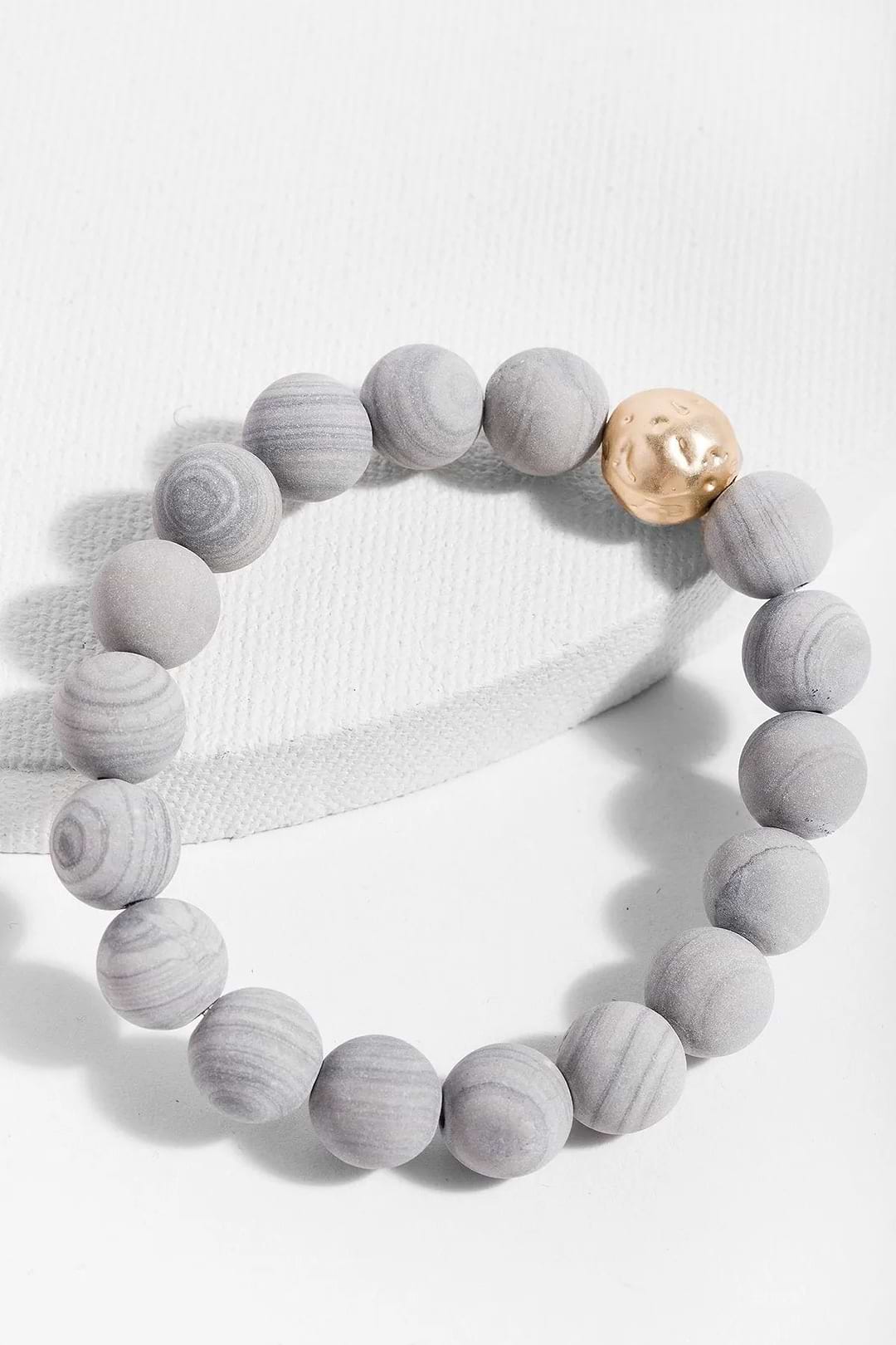 Josephina Stretch Bracelet Light Gray