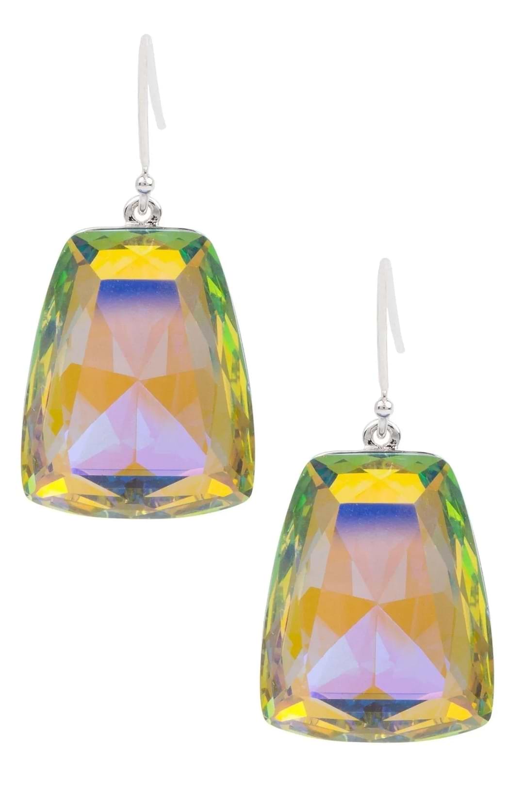 Prism Cushion Earring Yellow