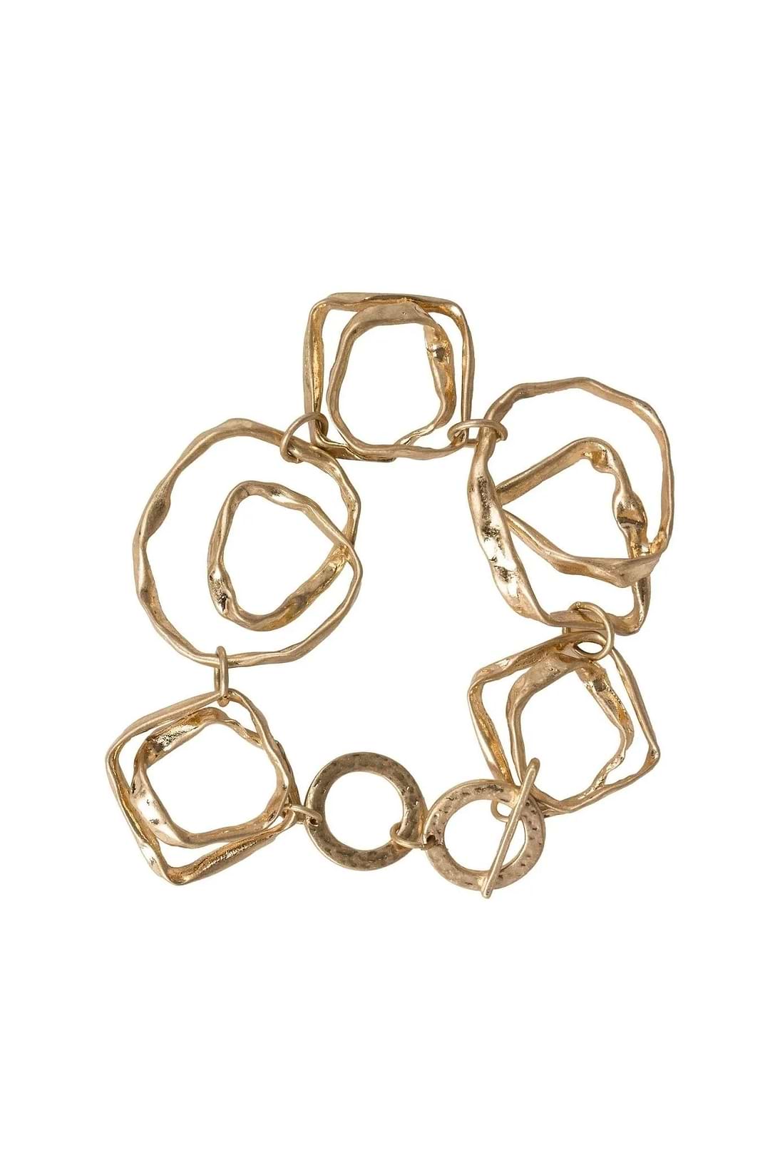 Hand Hewn Bracelet - Gold