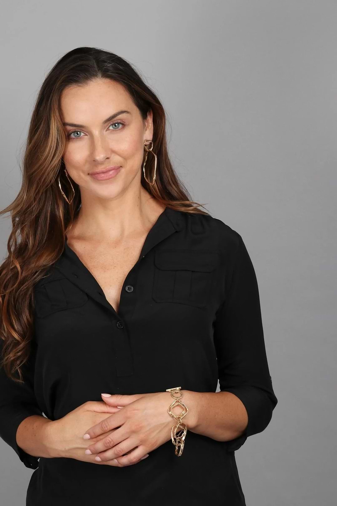 Hand Hewn Earring - Gold