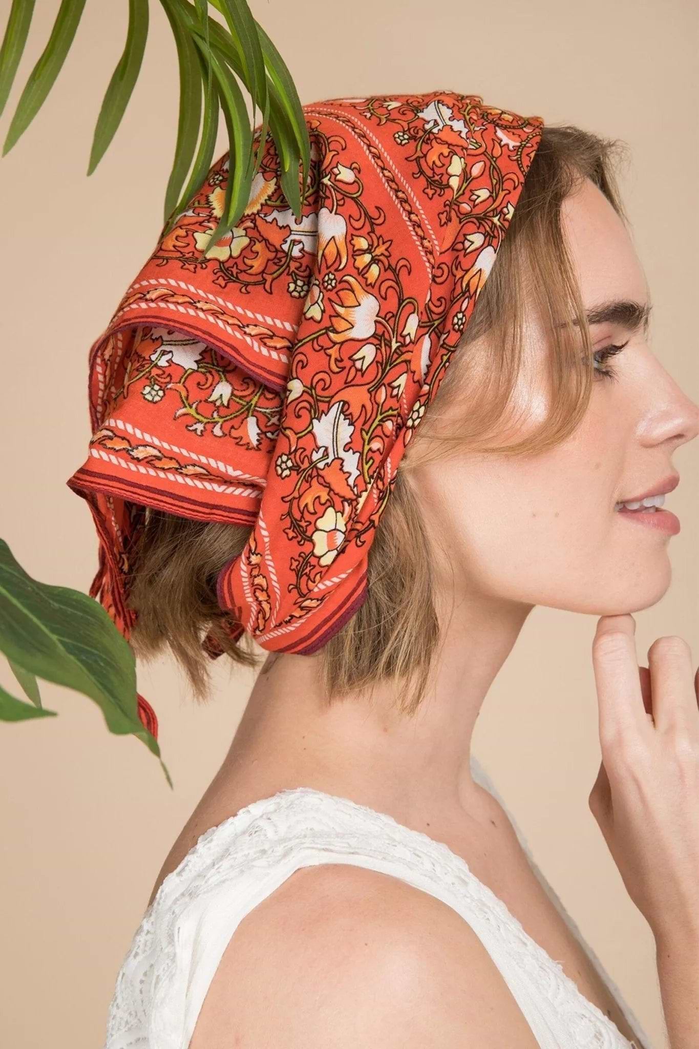 Multicolored Bandana Versatile - Coral