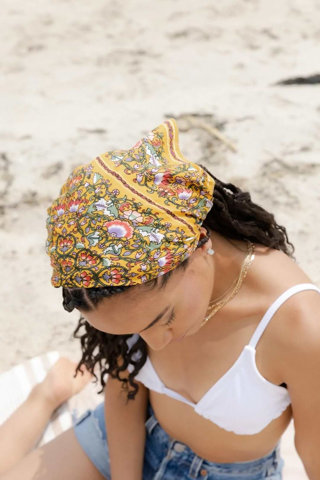 Multicolored Bandana Versatile - Gold