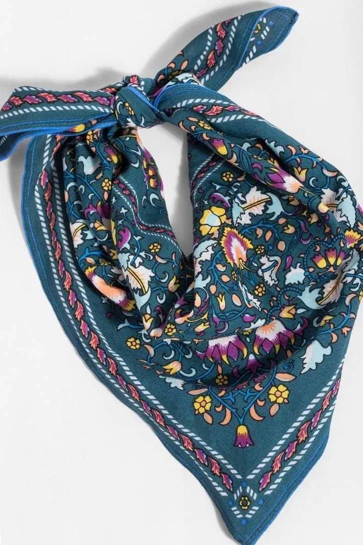 Multicolored Bandana Versatile - Steel Blue