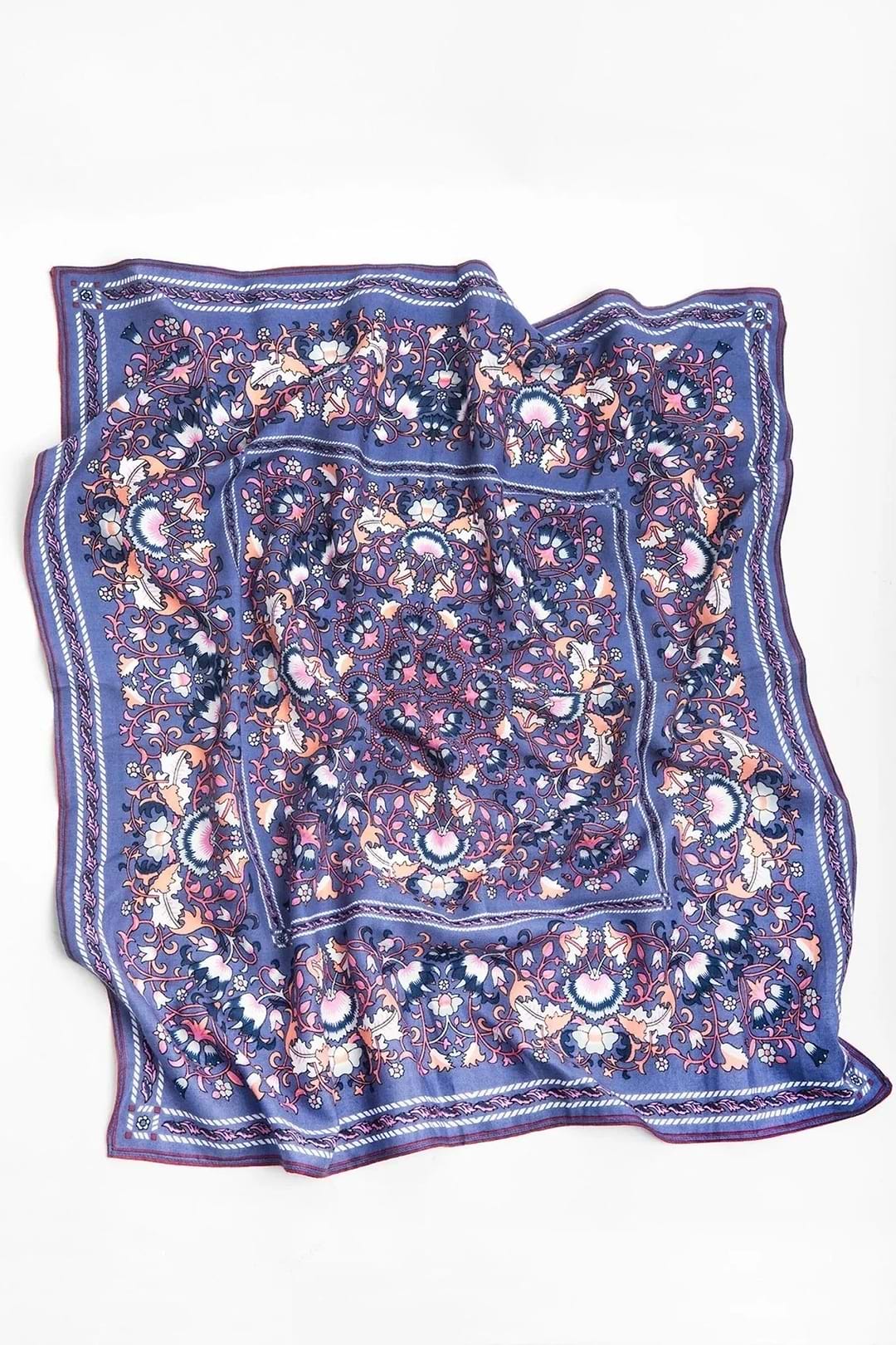 Multicolored Bandana Versatile - Corn Flower Blue