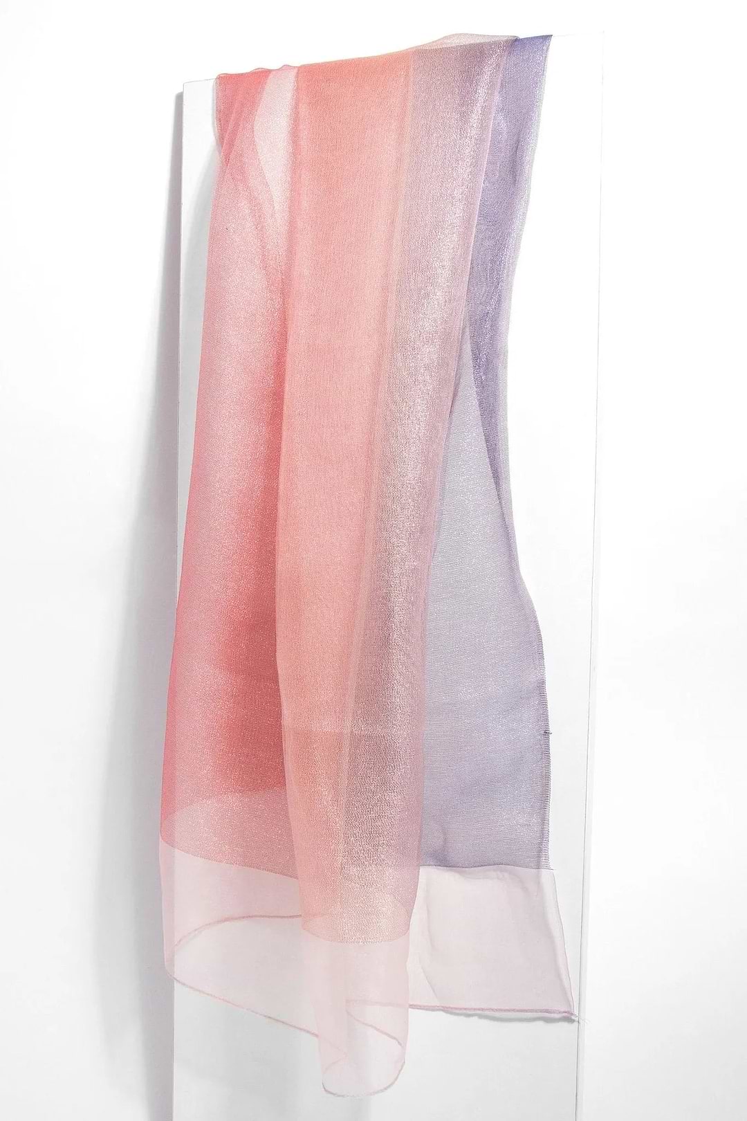 Silk Glitter Ombre Scarf - Steel Blue
