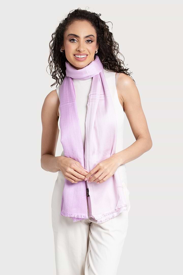 Cashmere Ombre Scarf Plum