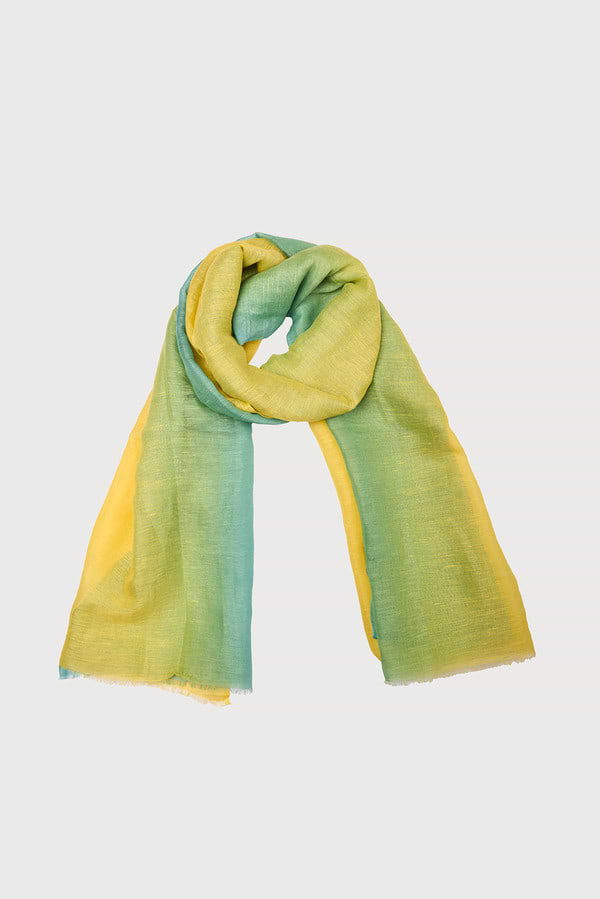 Linen Ombré Scarf - Yellow