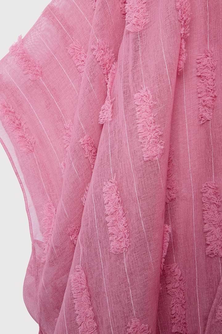 Textured Ruana - Pink