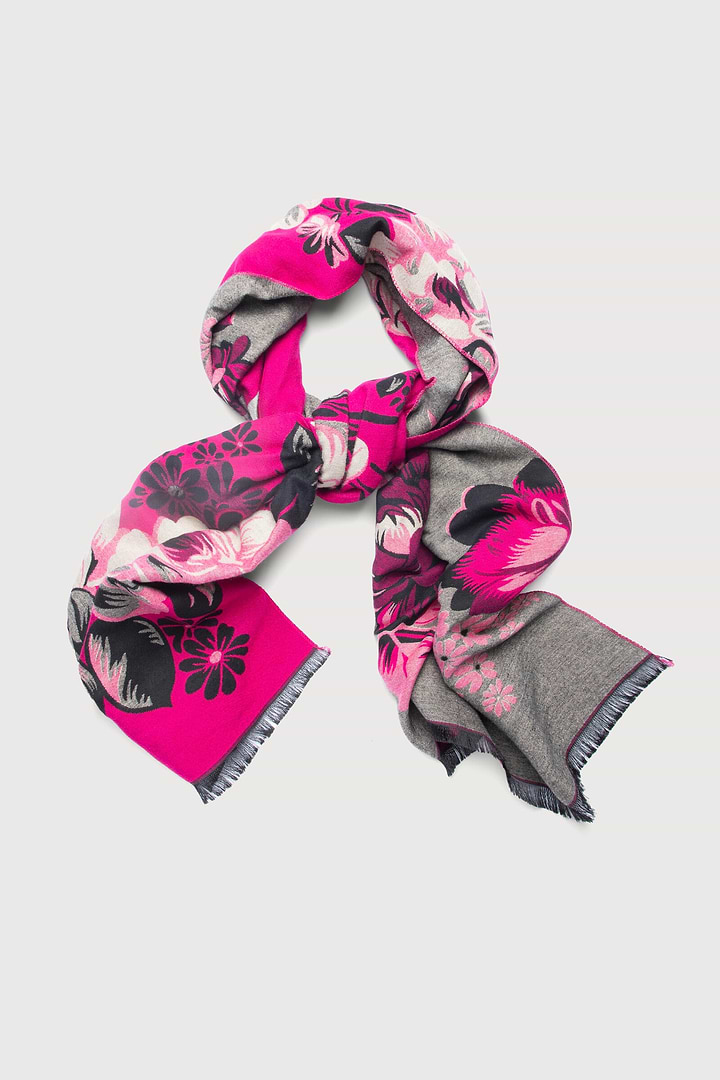 Reversible Blossom Burst Scarf - Pink
