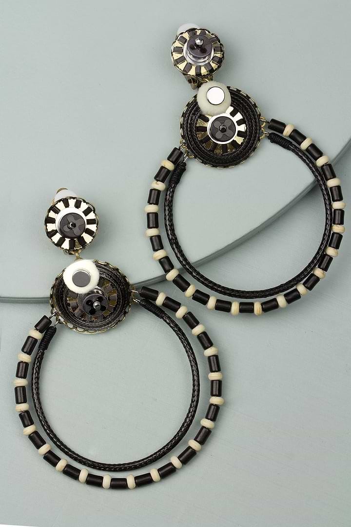 Horace Clip-On Statement Earring - Black