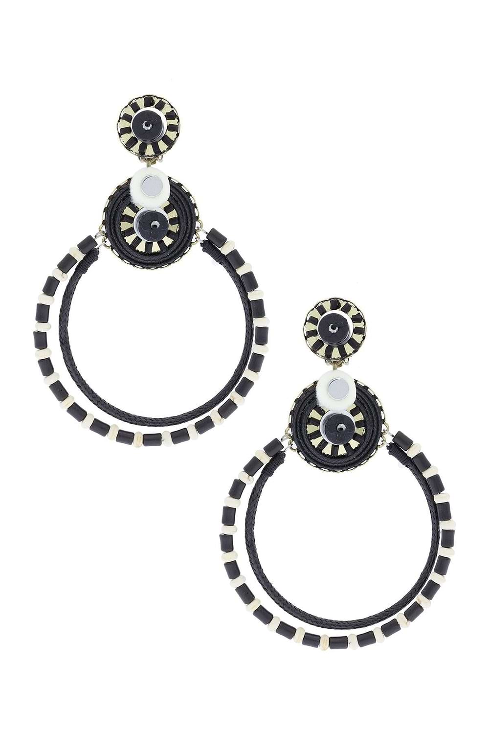 Horace Clip-On Statement Earring - Black