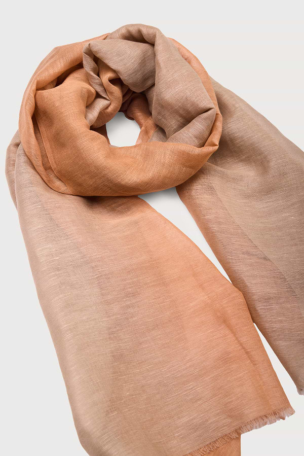 Linen Ombré Scarf - Taupe
