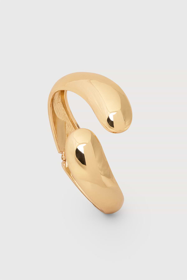 Crossover Gold Cuff Bracelet - Gold
