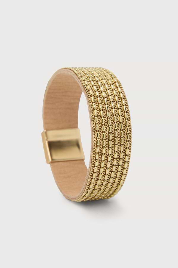 Multi-Strand Mesh Bracelet - Gold
