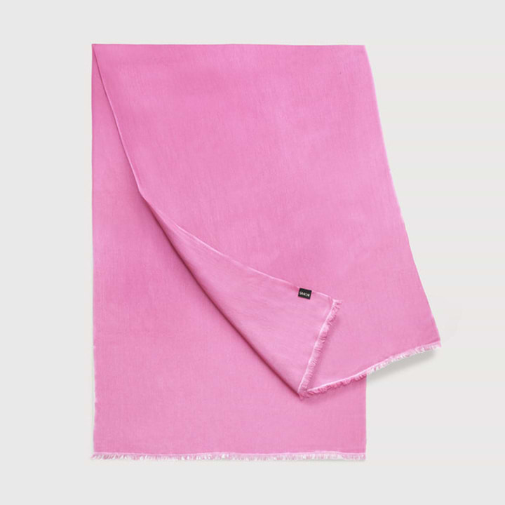 Eyelash Fringed Cashmere Scarf - Fuchsia