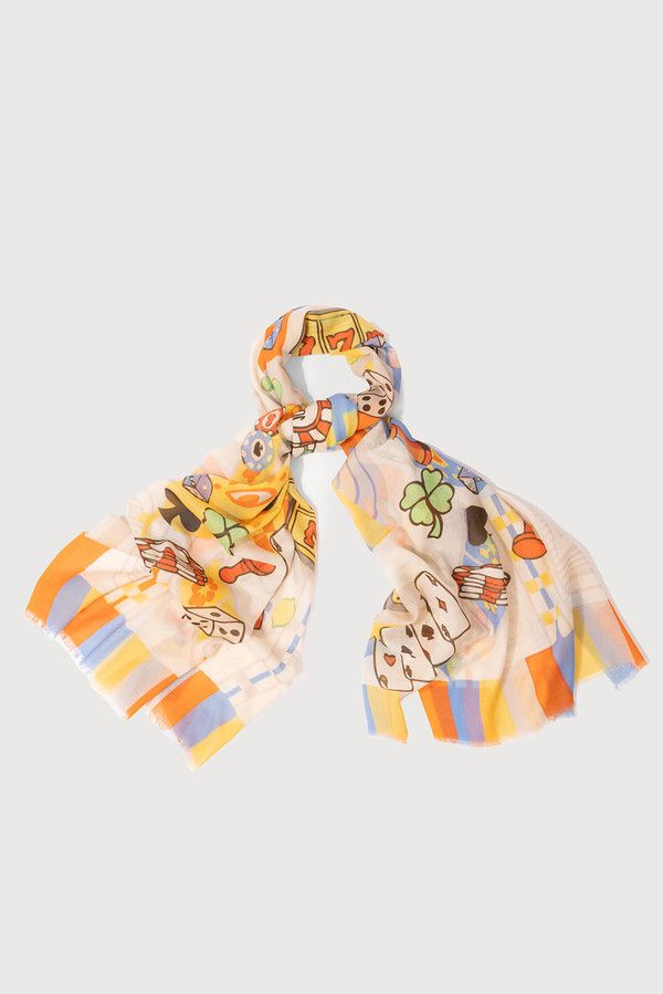 Casino Printed Scarf - Multi