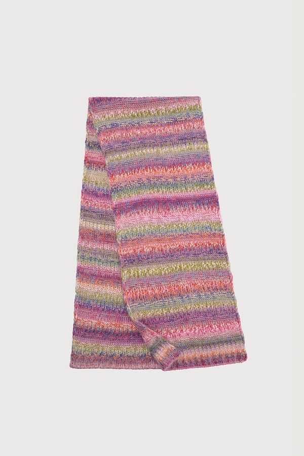 Multicolored Knit Scarf - Multi