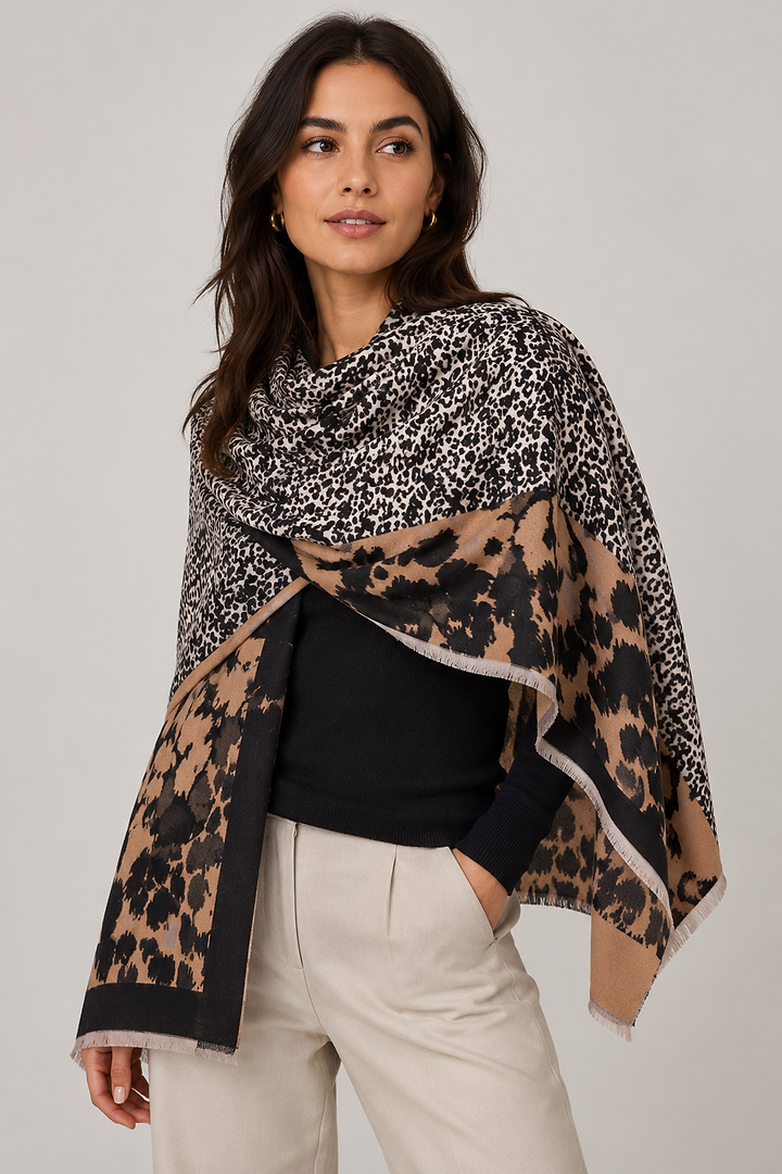 Mixed Animal Print Reversible